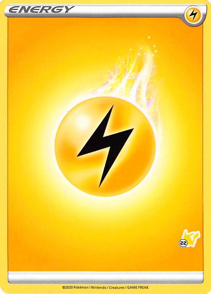 Lightning Energy (Pikachu Stamp #22) [Battle Academy 2022] | Eastridge Sports Cards & Games