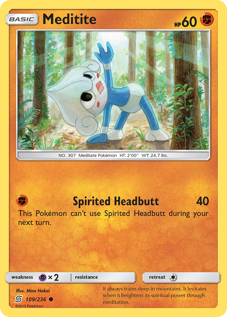 Meditite (109/236) [Sun & Moon: Unified Minds] | Eastridge Sports Cards & Games