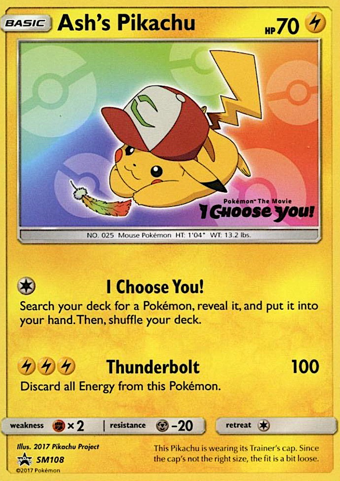 Ash's Pikachu (SM108) [Sun & Moon: Black Star Promos] | Eastridge Sports Cards & Games