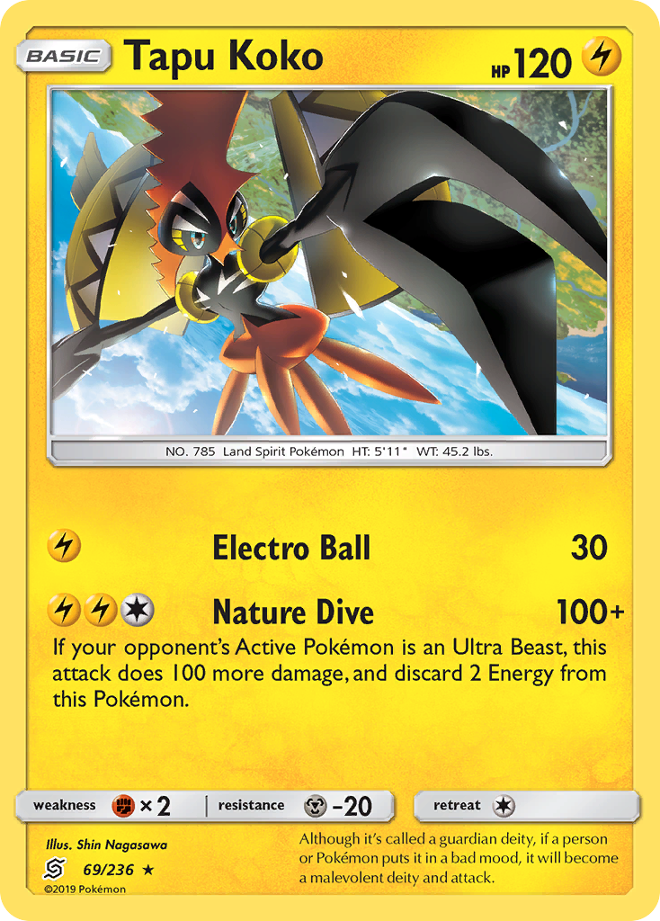 Tapu Koko (69/236) [Sun & Moon: Unified Minds] | Eastridge Sports Cards & Games