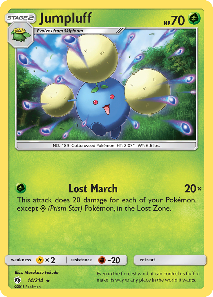 Jumpluff (14/214) [Sun & Moon: Lost Thunder] | Eastridge Sports Cards & Games