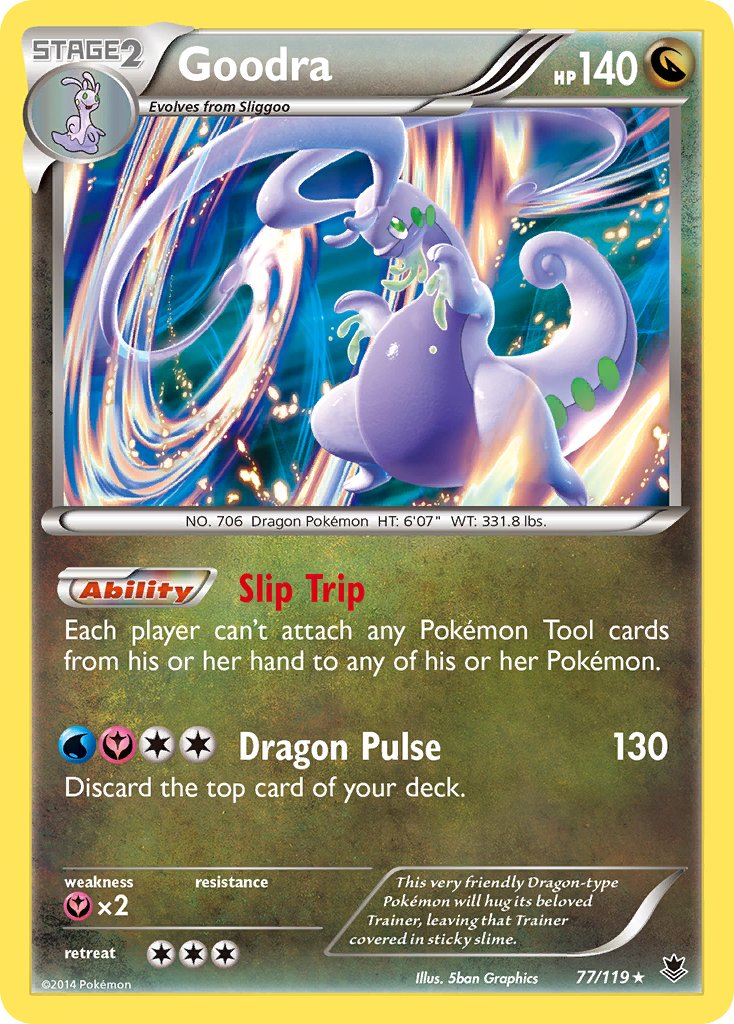 Goodra (77/119) (Cosmos Holo) (Blister Exclusive) [XY: Phantom Forces] | Eastridge Sports Cards & Games