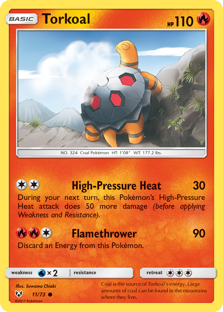 Torkoal (11/73) [Sun & Moon: Shining Legends] | Eastridge Sports Cards & Games