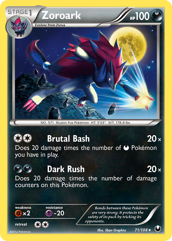 Zoroark (71/108) [Black & White: Dark Explorers] | Eastridge Sports Cards & Games