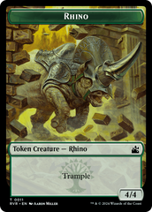 Goblin (0008) // Rhino Double-Sided Token [Ravnica Remastered Tokens] | Eastridge Sports Cards & Games