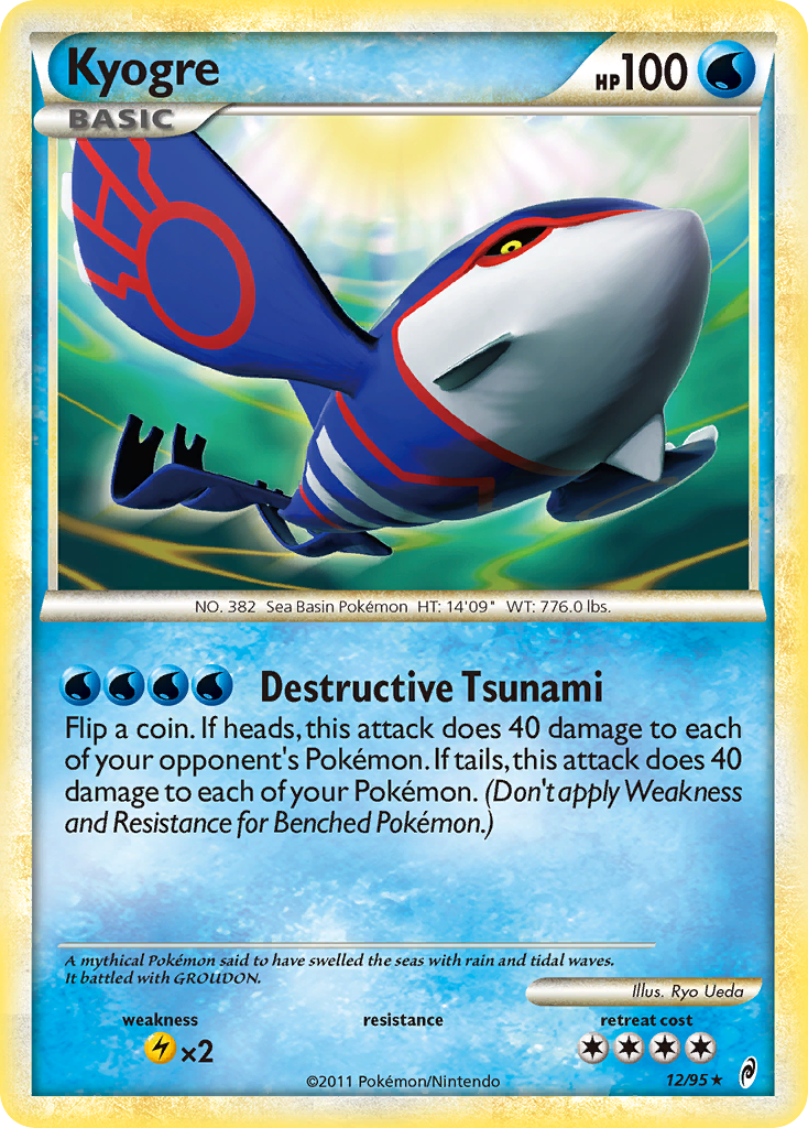 Kyogre (12/95) [HeartGold & SoulSilver: Call of Legends] | Eastridge Sports Cards & Games