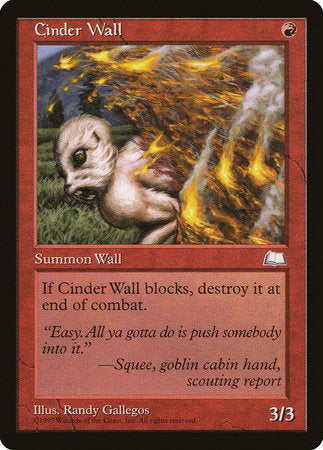 Cinder Wall [Weatherlight] | Eastridge Sports Cards & Games