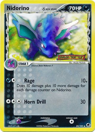 Nidorino (35/101) (Delta Species) (Stamped) [EX: Dragon Frontiers] | Eastridge Sports Cards & Games