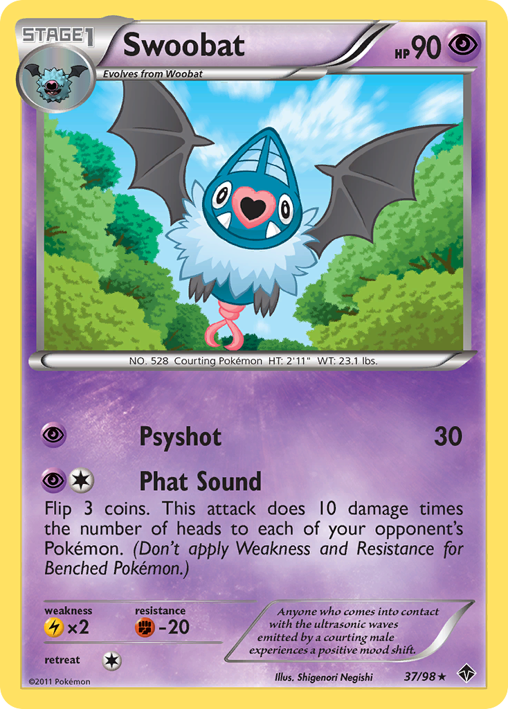 Swoobat (37/98) [Black & White: Emerging Powers] | Eastridge Sports Cards & Games