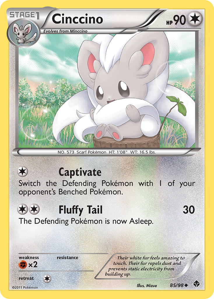 Cinccino (85/98) [Black & White: Emerging Powers] | Eastridge Sports Cards & Games