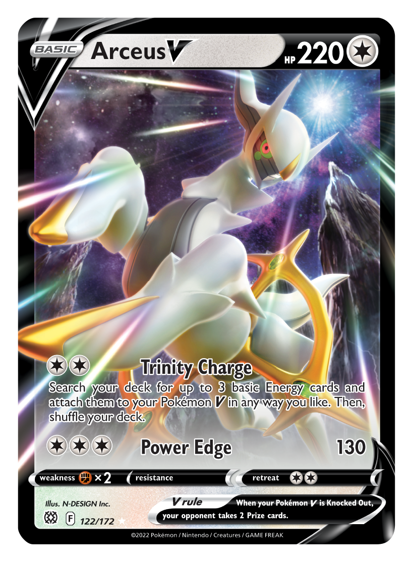 Arceus V (122/172) [Sword & Shield: Brilliant Stars] | Eastridge Sports Cards & Games