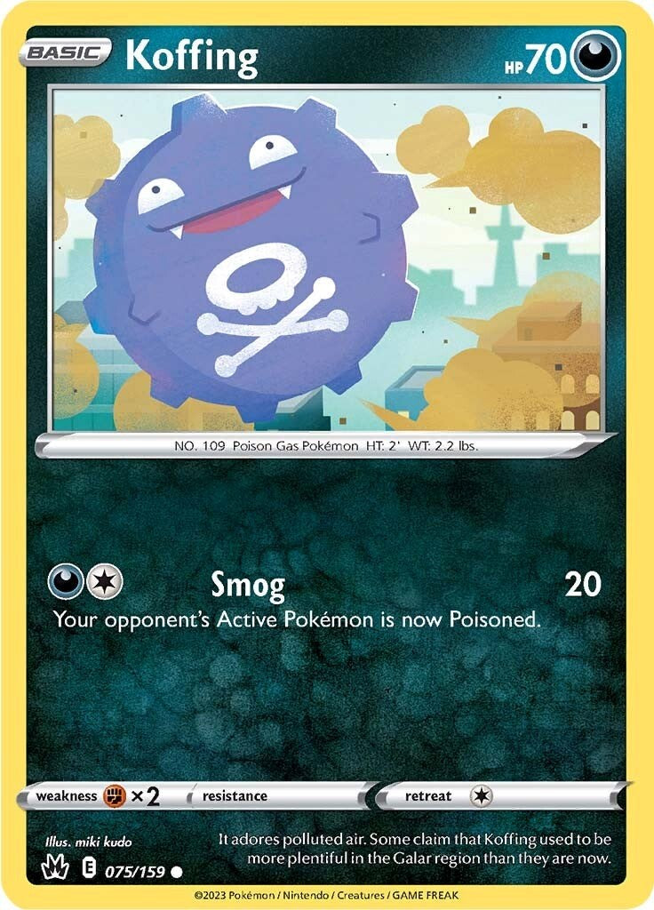 Koffing (075/159) [Sword & Shield: Crown Zenith] | Eastridge Sports Cards & Games
