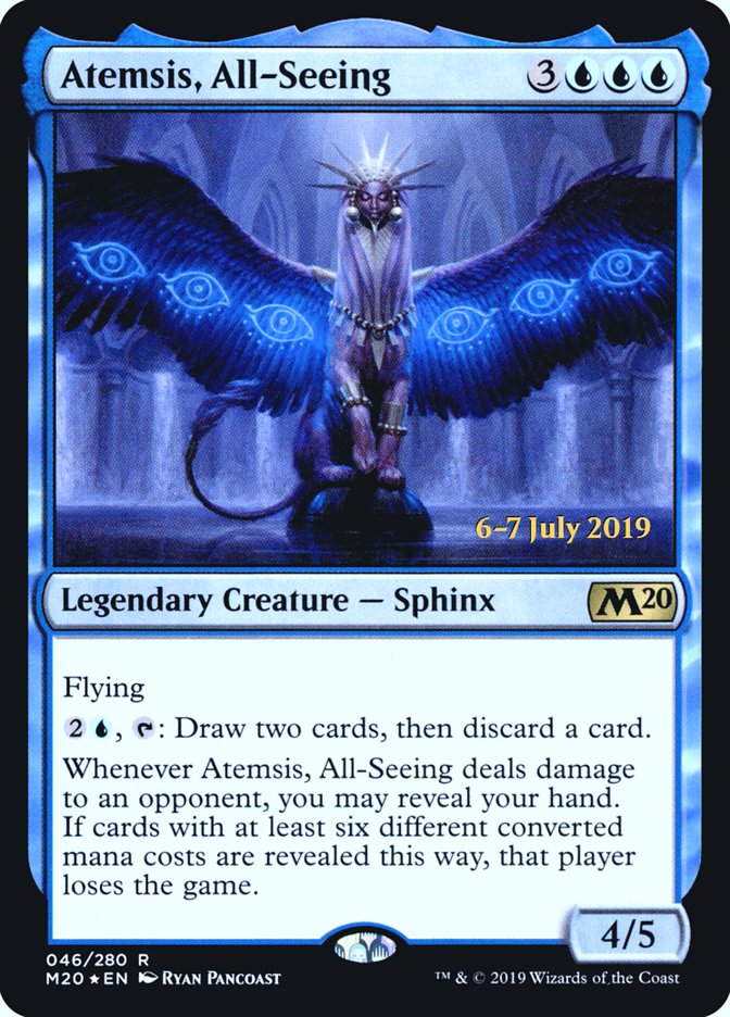 Atemsis, All-Seeing  [Core Set 2020 Prerelease Promos] | Eastridge Sports Cards & Games
