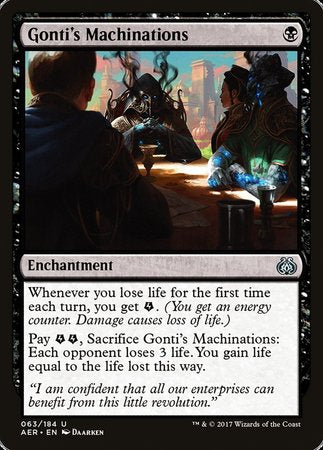 Gonti's Machinations [Aether Revolt] | Eastridge Sports Cards & Games