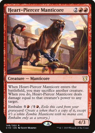 Heart-Piercer Manticore [Commander 2019] | Eastridge Sports Cards & Games