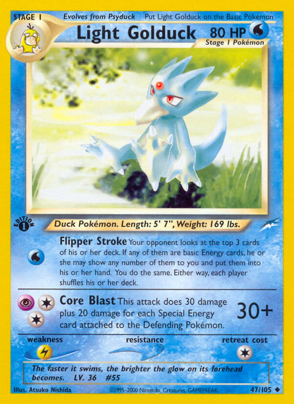 Light Golduck (47/105) [Neo Destiny 1st Edition] | Eastridge Sports Cards & Games