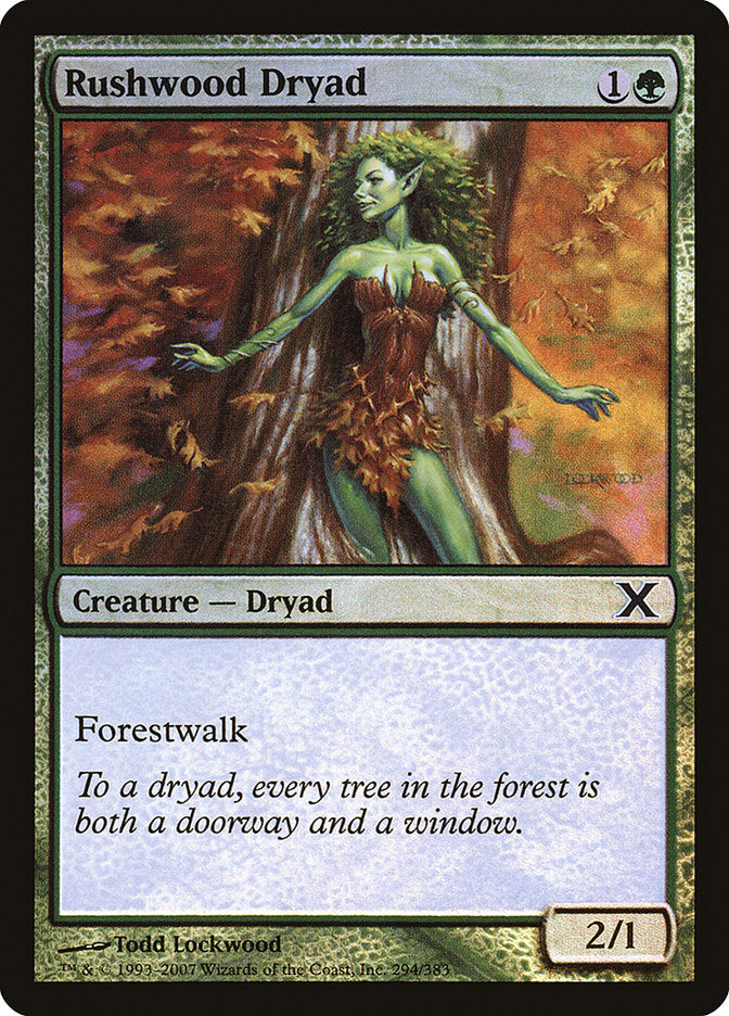 Rushwood Dryad (Premium Foil) [Tenth Edition] | Eastridge Sports Cards & Games