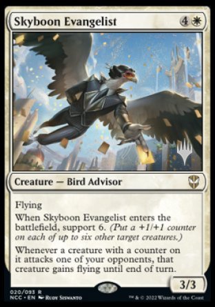 Skyboon Evangelist (Promo Pack) [Streets of New Capenna Commander Promos] | Eastridge Sports Cards & Games