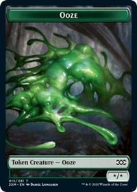 Ooze // Wurm (030) Double-sided Token [Double Masters Tokens] | Eastridge Sports Cards & Games