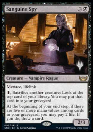 Sanguine Spy (Promo Pack) [Streets of New Capenna Promos] | Eastridge Sports Cards & Games