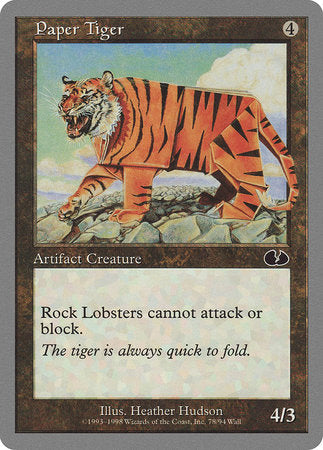 Paper Tiger [Unglued] | Eastridge Sports Cards & Games