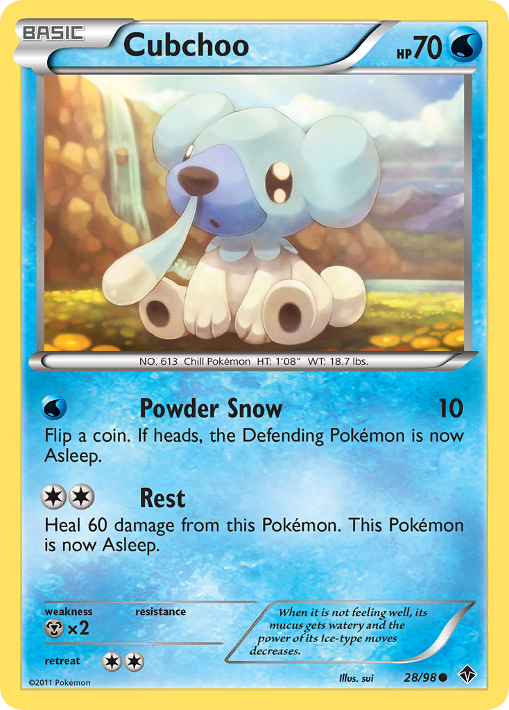 Cubchoo (28/98) [Black & White: Emerging Powers] | Eastridge Sports Cards & Games