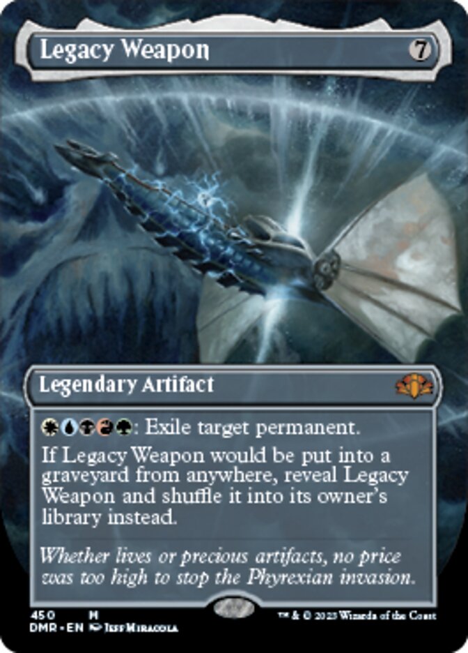 Legacy Weapon (Borderless Alternate Art) [Dominaria Remastered] | Eastridge Sports Cards & Games