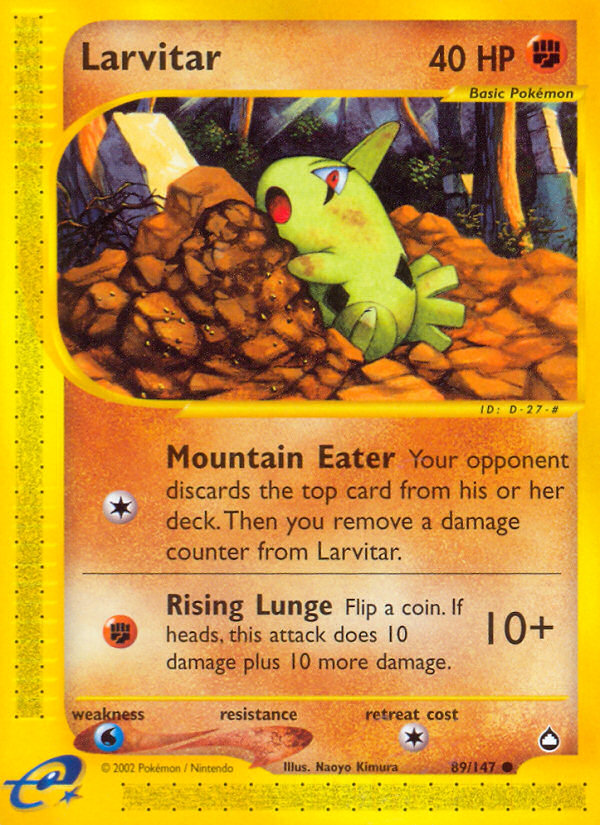 Larvitar (89/147) [Aquapolis] | Eastridge Sports Cards & Games