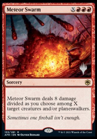 Meteor Swarm (Promo Pack) [Dungeons & Dragons: Adventures in the Forgotten Realms Promos] | Eastridge Sports Cards & Games