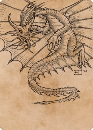 Ancient Gold Dragon Art Card (44) [Commander Legends: Battle for Baldur's Gate Art Series] | Eastridge Sports Cards & Games