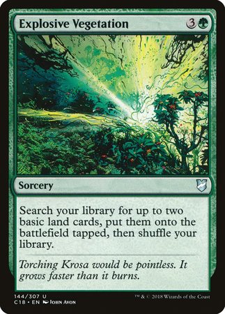 Explosive Vegetation [Commander 2018] | Eastridge Sports Cards & Games