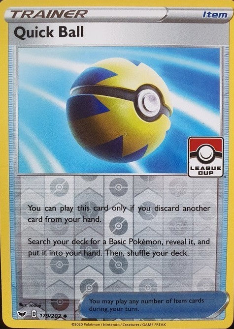 Quick Ball (179/202) (League Promo) [Sword & Shield: Base Set] | Eastridge Sports Cards & Games