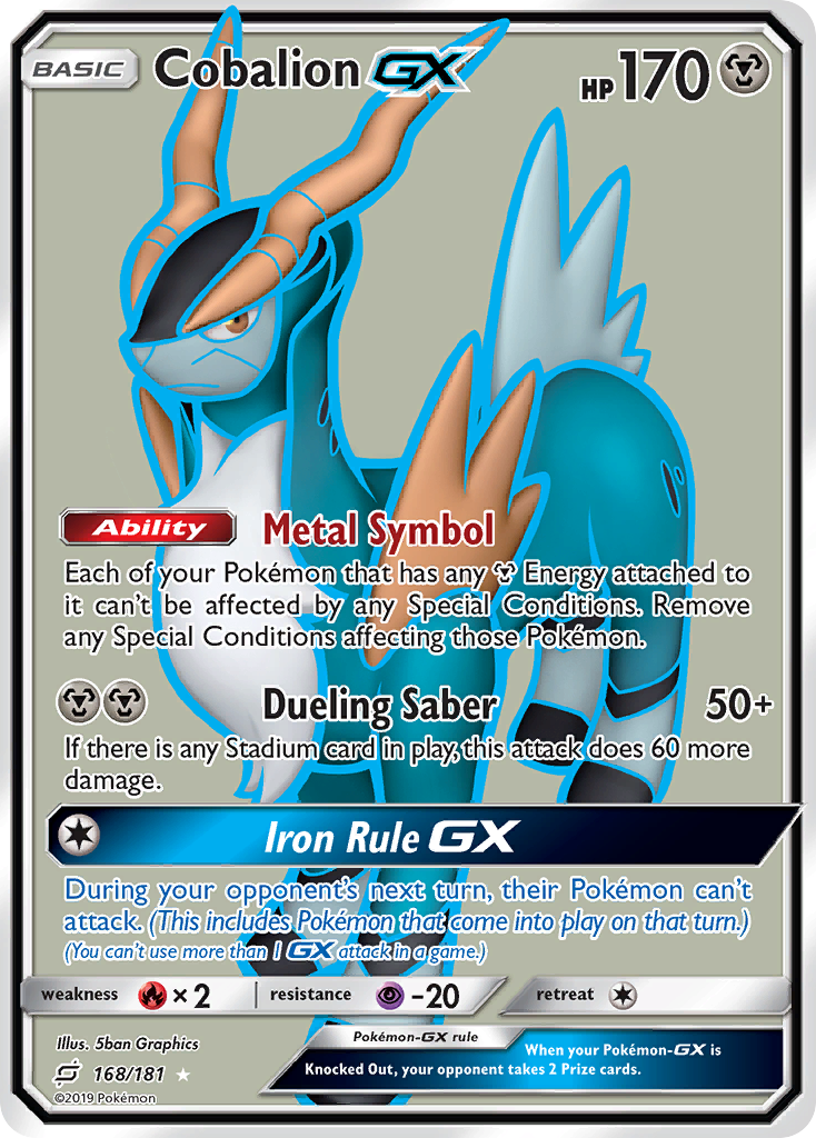 Cobalion GX (168/181) [Sun & Moon: Team Up] | Eastridge Sports Cards & Games