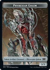 Drake // Phyrexian Golem Double-sided Token [Double Masters 2022 Tokens] | Eastridge Sports Cards & Games