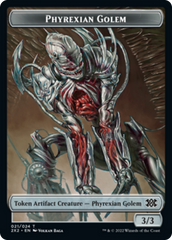 Zombie // Phyrexian Golem Double-sided Token [Double Masters 2022 Tokens] | Eastridge Sports Cards & Games