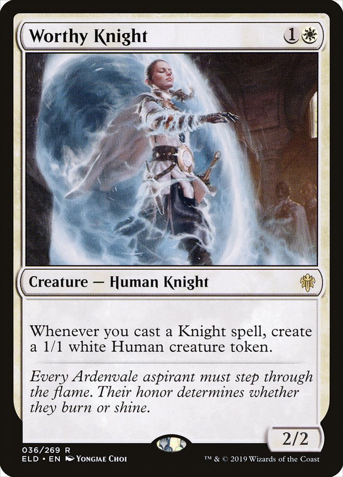Worthy Knight [Throne of Eldraine] | Eastridge Sports Cards & Games