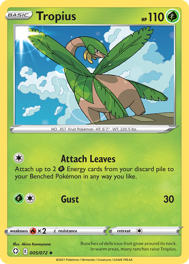 Tropius (005/072) [Sword & Shield: Shining Fates] | Eastridge Sports Cards & Games