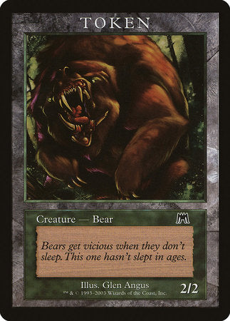 Bear Token (Onslaught) [Magic Player Rewards 2003] | Eastridge Sports Cards & Games