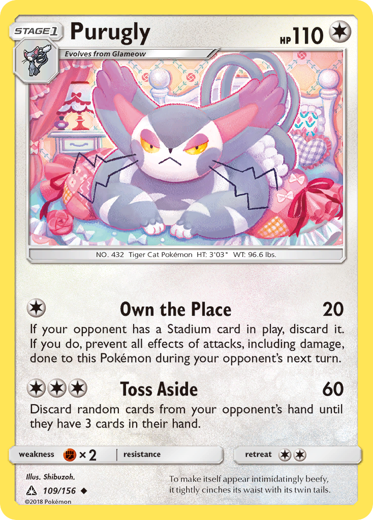 Purugly (109/156) [Sun & Moon: Ultra Prism] | Eastridge Sports Cards & Games