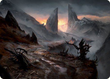 Haunted Ridge Art Card [Innistrad: Midnight Hunt Art Series] | Eastridge Sports Cards & Games