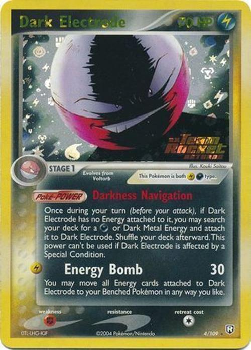 Dark Electrode (4/109) (Stamped) [EX: Team Rocket Returns] | Eastridge Sports Cards & Games