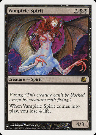 Vampiric Spirit [Eighth Edition] | Eastridge Sports Cards & Games