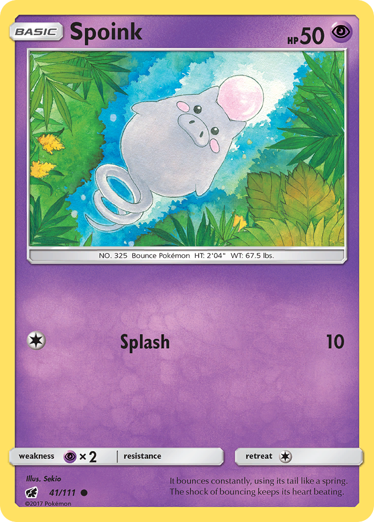 Spoink (41/111) [Sun & Moon: Crimson Invasion] | Eastridge Sports Cards & Games