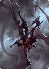 Burning-Rune Demon Art Card [Kaldheim: Art Series] | Eastridge Sports Cards & Games