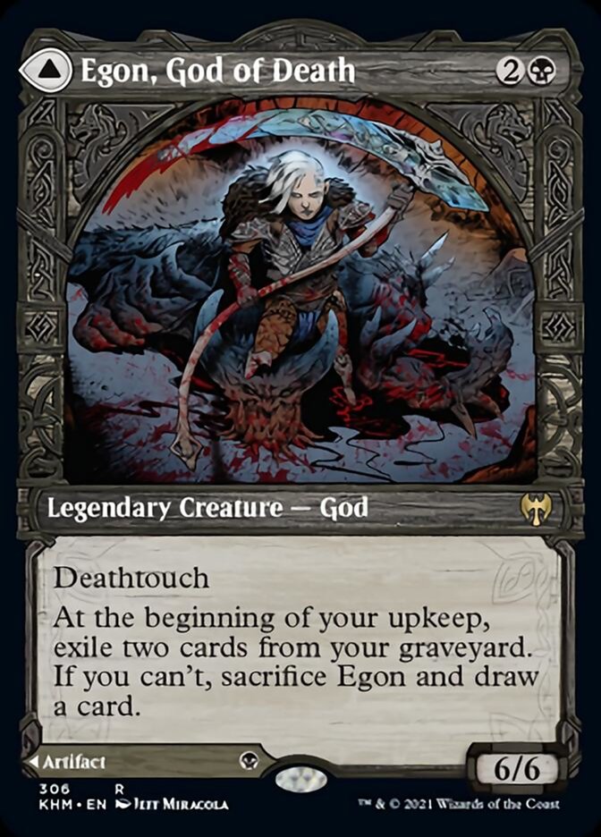 Egon, God of Death // Throne of Death (Showcase) [Kaldheim] | Eastridge Sports Cards & Games