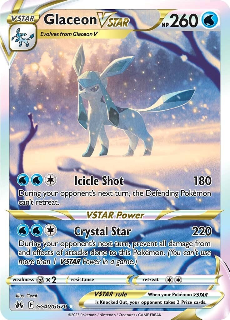 Glaceon VSTAR (GG40/GG70) [Sword & Shield: Crown Zenith] | Eastridge Sports Cards & Games