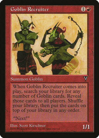 Goblin Recruiter [Visions] | Eastridge Sports Cards & Games