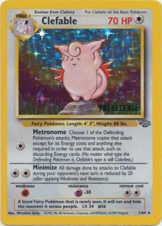 Clefable (1/64) (Prerelease Promo) [Jungle Unlimited] | Eastridge Sports Cards & Games
