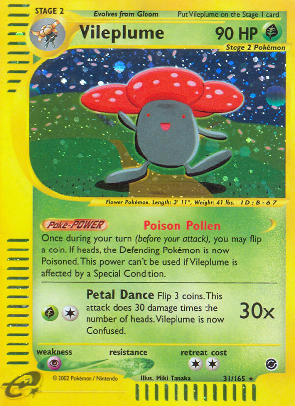 Vileplume (31/165) [Expedition: Base Set] | Eastridge Sports Cards & Games