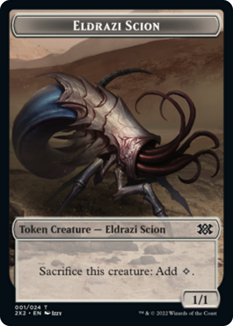 Drake // Eldrazi Scion Double-sided Token [Double Masters 2022 Tokens] | Eastridge Sports Cards & Games
